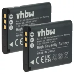   VHBW Akku Panasonic VW-VBX070E, VW-VBX070 - 500 mAh 3,6 V Li-Ion