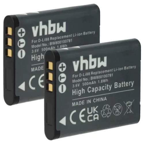 VHBW Akku Panasonic VW-VBX070E, VW-VBX070 - 500 mAh 3,6 V Li-Ion