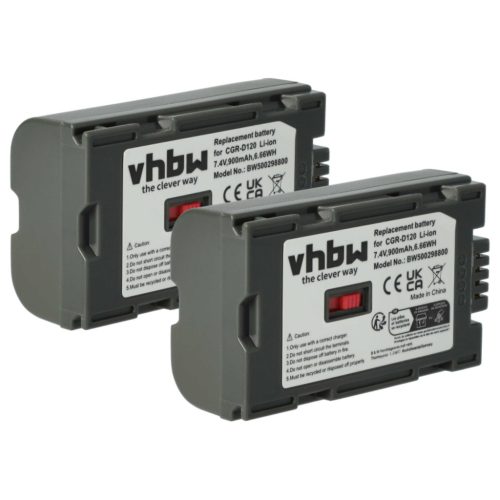 VHBW Camcorder Battery DZ-BP28, DZ-BP14, DZ-BP16 - 900 mAh 7.2 V Li-Ion
