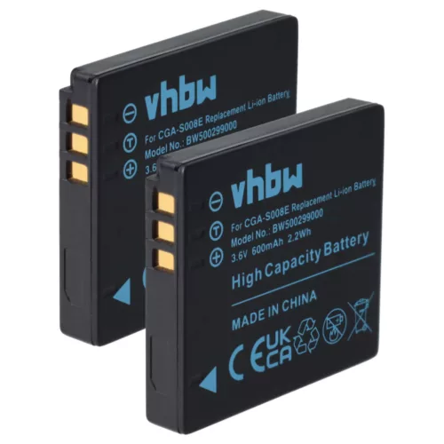 VHBW Battery for Leica BP-DC6 - 600 mAh 3.6 V Li-Ion