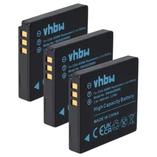 VHBW Akku Leica BP-DC6 statt - 600 mAh 3,6 V Li-Ion