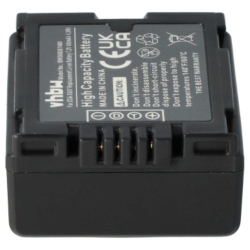 VHBW Camcorder Battery DZ-BP07s, DZ-BP14s, DZ-BP21s - 600 mAh 7.2 V Li-Ion