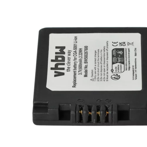 VHBW Battery for Leica BP-DC2 - 500 mAh 3.6 V Li-Ion