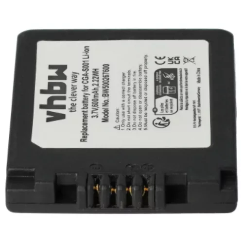 VHBW Battery for Leica BP-DC2 - 500 mAh 3.6 V Li-Ion