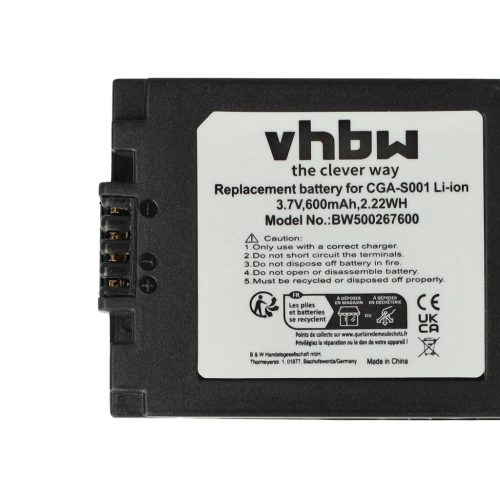 VHBW Akku Leica BP-DC2 statt - 500 mAh 3,6 V Li-Ion