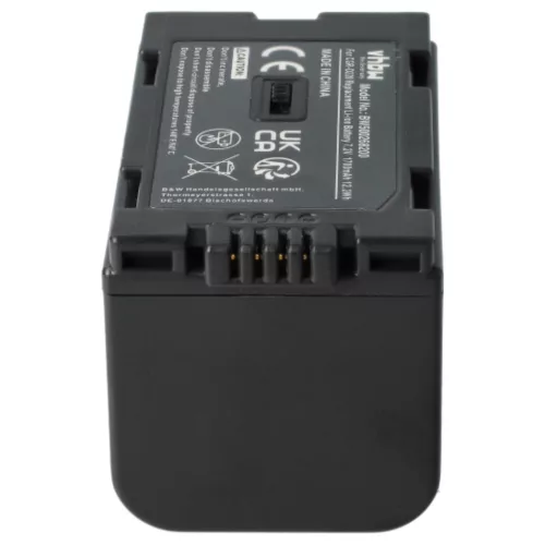 VHBW Videokamera Akku BP-9, BP-8, BP-10 - 1700 mAh 7,2 V Li-Ion