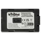 VHBW Video Camera Battery Hitachi DZ-BP28, DZ-BP16 - 5400 mAh 7.4 V Li-Ion