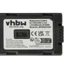 VHBW Video Camera Battery Hitachi DZ-BP28, DZ-BP16 - 5400 mAh 7.4 V Li-Ion