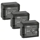 VHBW Video Camera Battery VW-VBG070, VW-VBG130, VW-VBG260 - 1000 mAh 7.2 V Li-Ion