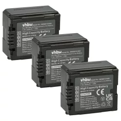   VHBW Video Camera Battery VW-VBG070, VW-VBG130, VW-VBG260 - 1000 mAh 7.2 V Li-Ion