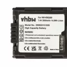 VHBW Videokamera Akkumulátor VW-VBG260 - 2000 mAh 7,2 V Li-Ion