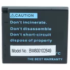 VHBW Battery Panasonic NCA-YN101G, NCA-YN101F, DMW-BCK7PP, DMW-BCK7E, DMW-BCK7 - 550 mAh 3.7 V Li-Ion