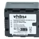 VHBW Videokamera Akku VW-VBN130E-K, VW-VBN130E, VW-VBN130 - 1100 mAh 7,2 V Li-Ion