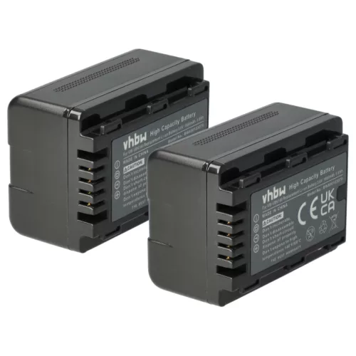 VHBW Video Camera Battery VW-VBK180, VW-VBK360, VW-VBK180-K - 1600 mAh 3.6 V Li-Ion