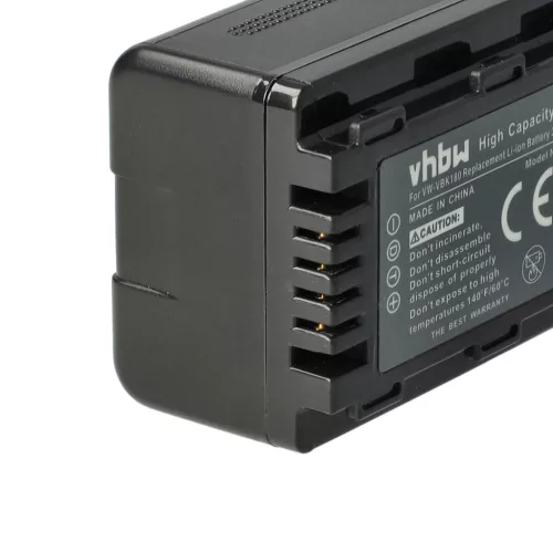 VHBW Video Camera Battery VW-VBK180, VW-VBK360, VW-VBK180-K - 1600 mAh 3.6 V Li-Ion