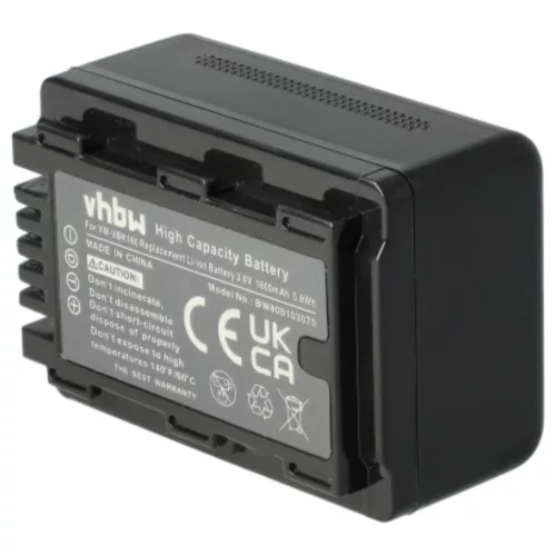 VHBW Video Camera Battery VW-VBK180, VW-VBK360, VW-VBK180-K - 1600 mAh 3.6 V Li-Ion