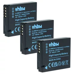   VHBW Battery for Leica BP-DC10E, BP-DC10 - 1000 mAh 3.6 V Li-Ion