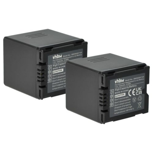 VHBW Camcorder Battery DZ-BP07s, DZ-BP21, DZ-BP14s - 1500 mAh 7.2 V Li-Ion