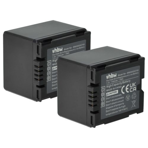 VHBW Camcorder Battery DZ-BP07s, DZ-BP21, DZ-BP14s - 1100 mAh 7.2 V Li-Ion
