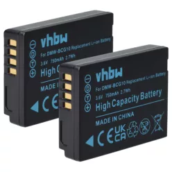   VHBW Battery for Leica BP-DC7E, BP-DC7 - 750 mAh 3.6 V Li-Ion