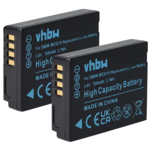 VHBW Battery for Leica BP-DC7E, BP-DC7 - 750 mAh 3.6 V Li-Ion