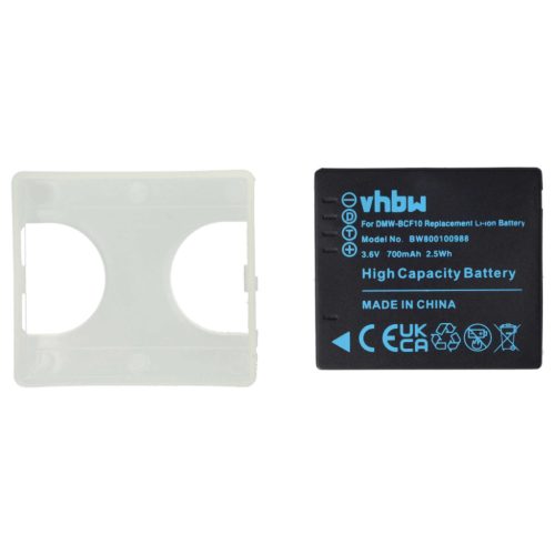 VHBW Kamera Akku DMW-BCF10E, DMW-BCF10 - 1000 mAh 3,6 V Li-Ion