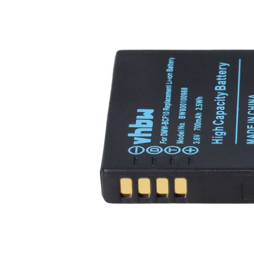 VHBW Kamera Akku DMW-BCF10E, DMW-BCF10 - 1000 mAh 3,6 V Li-Ion