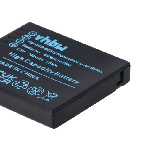 VHBW Kamera Akku DMW-BCF10E, DMW-BCF10 - 1000 mAh 3,6 V Li-Ion