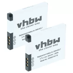 VHBW Kamera Akku DMW-BCL7, DMW-BCL7E - 500 mAh 3,6 V Li-Ion
