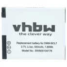 VHBW Kamera Akku DMW-BCL7, DMW-BCL7E - 500 mAh 3,6 V Li-Ion