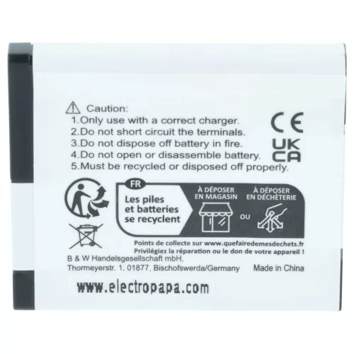VHBW Akku Panasonic DMW-BCL7, DMW-BCL7E - 500 mAh 3,6 V Li-Ion