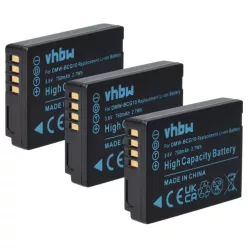   VHBW Battery for Leica BP-DC7, BP-DC7E - 750 mAh 3.6 V Li-Ion