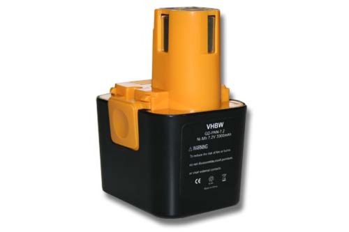 Elektromos kéziszerszámgép akkumulátor Panasonic BCP-EY9065, EY9065, EY9066B, EY9166 - 3300 mAh, 7,2 V, NiMH