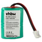 VHBW Dog Training Battery MH120AAAL4GC, DC-17, DC-17_5, 650-058, 4SN-1/4AAA15H-H-JP1 - 150 mAh 4.8 V NiMH