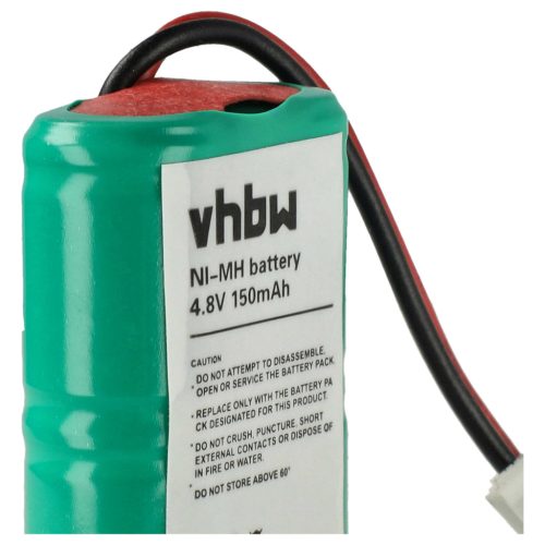 VHBW Dog Training Battery MH120AAAL4GC, DC-17, DC-17_5, 650-058, 4SN-1/4AAA15H-H-JP1 - 150 mAh 4.8 V NiMH