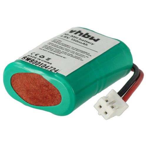 VHBW Dog Training Battery MH120AAAL4GC, DC-17, DC-17_5, 650-058, 4SN-1/4AAA15H-H-JP1 - 150 mAh 4.8 V NiMH