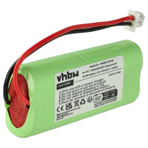 VHBW Kutyaoktató Akkumulátor Dogtra 28AAAM4SMX, BP-RR, 40AAAM4SMX, DC-1 - 300 mAh 4,8 V NiMH