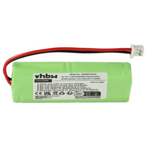 VHBW Kutyaoktató Akkumulátor Dogtra 28AAAM4SMX, BP-RR, 40AAAM4SMX, DC-1 - 300 mAh 4,8 V NiMH