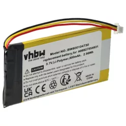   VHBW E-Book Battery A98927554931, A98941654402 - 800 mAh 3.7 V Li-polymer