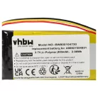 VHBW E-Book Battery A98927554931, A98941654402 - 800 mAh 3.7 V Li-polymer