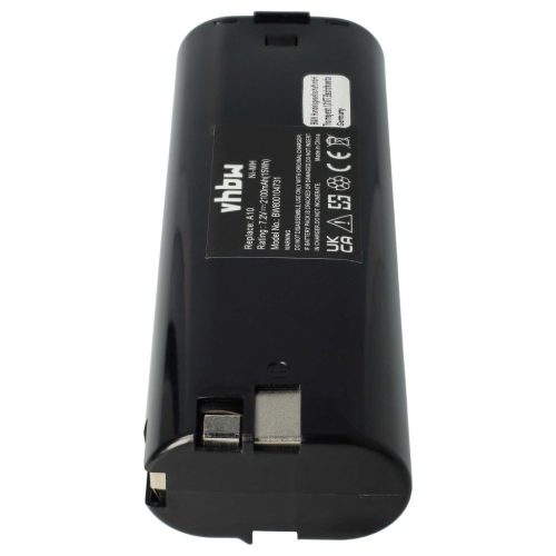 VHBW Electric Hand Tool Battery for AEG P7.2 and A10 Tools - 7.2V, NiMH, 2100 mAh