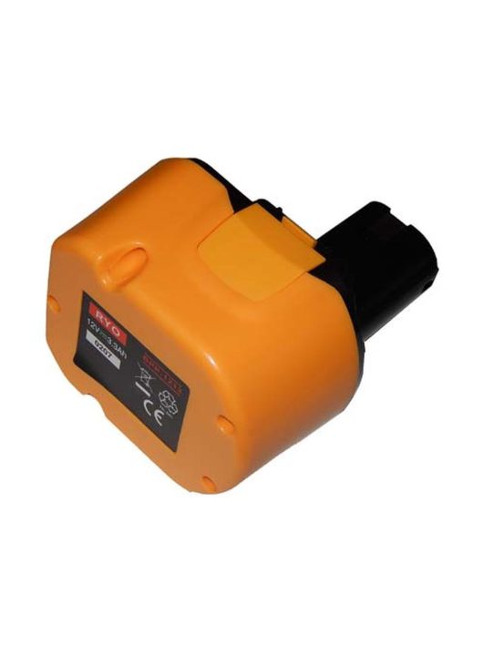 Elektromos kéziszerszámgép akkumulátor Ryobi 4400005, 1400670, 1400652B, 1400652, 1400143 - 3300 mAh, 12 V, NiMH 