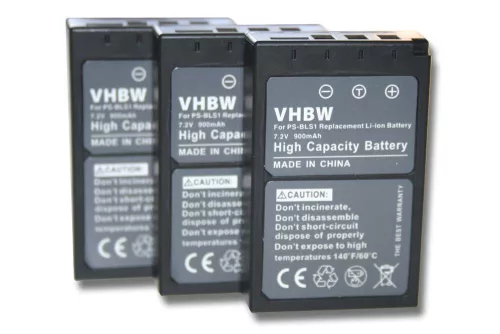 VHBW Battery Olympus PS-BLS1 - 900 mAh 7.2 V Li-Ion