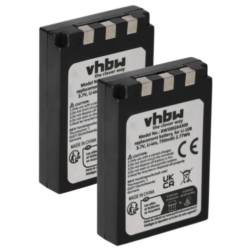 VHBW Akku Olympus Li-12B, Li-10B - 750 mAh 3,7 V Li-Ion