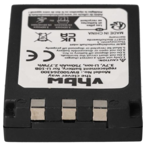 VHBW Akku Olympus Li-12B, Li-10B - 750 mAh 3,7 V Li-Ion