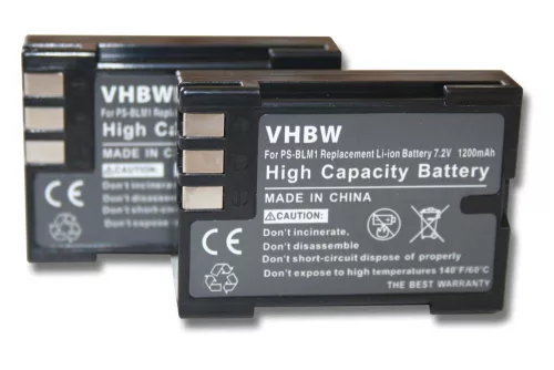 VHBW Battery Olympus PS-BLM1 replacement - 1200 mAh 7.2 V Li-Ion
