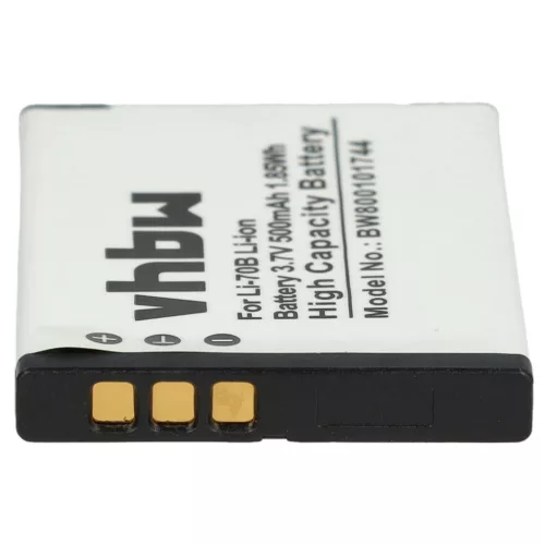 VHBW Battery Olympus Li-70B replacement - 500 mAh 3.7 V Li-Ion