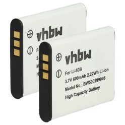 VHBW Akku Casio NP-10, NP-150 - 600 mAh 3,7 V Li-Ion