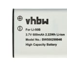 VHBW Akku Casio NP-10, NP-150 Ersatz - 600 mAh 3,7 V Li-Ion