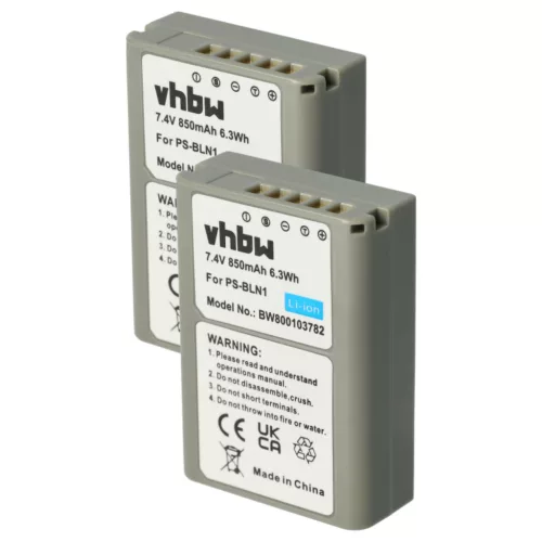 VHBW Akku Olympus PS-BLN1 - 850 mAh 7,6 V Li-Ion